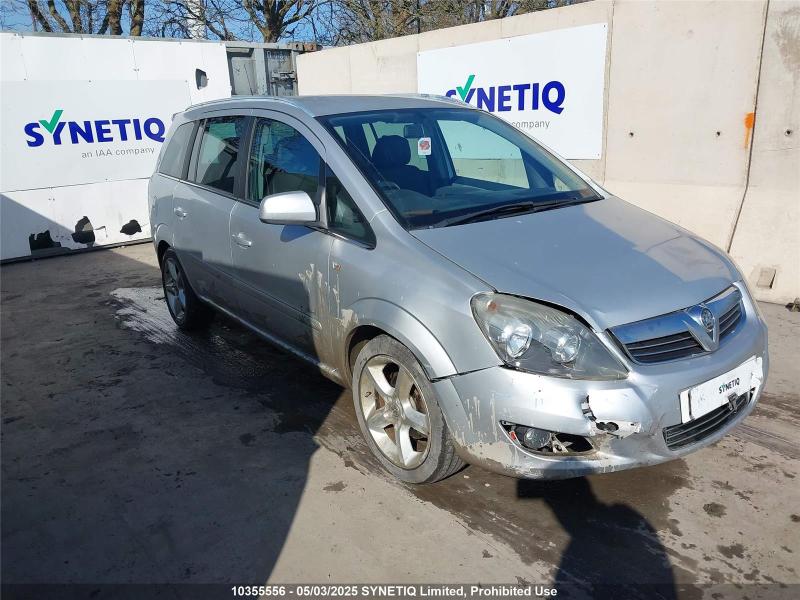 2009 VAUXHALL ZAFIRA SRI 1796cc PETROL MANUAL 5 Speed 5 DOOR MPV
