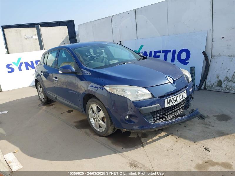 2010 RENAULT MEGANE DYNAMIQUE TOMTOM DCI 1461cc TURBO DIESEL MANUAL 6 Speed 5 DOOR HATCHBACK