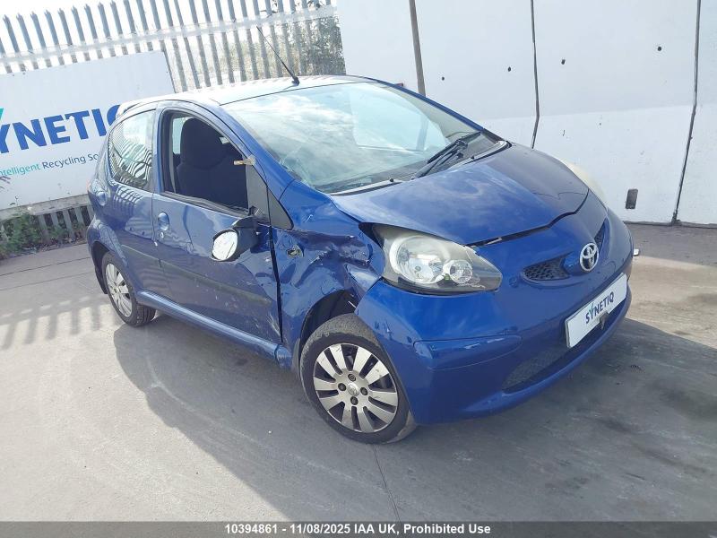 2007 TOYOTA AYGO BLUE VVT-I 998cc PETROL MANUAL 5 Speed 5 DOOR HATCHBACK