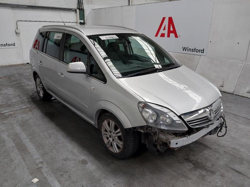 2012 VAUXHALL ZAFIRA DESIGN CDTI 1686cc TURBO DIESEL MANUAL 5 DOOR MPV