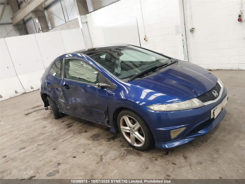 2010 HONDA CIVIC I-VTEC TYPE S GT 1799cc PETROL MANUAL 6 Speed 3 DOOR HATCHBACK