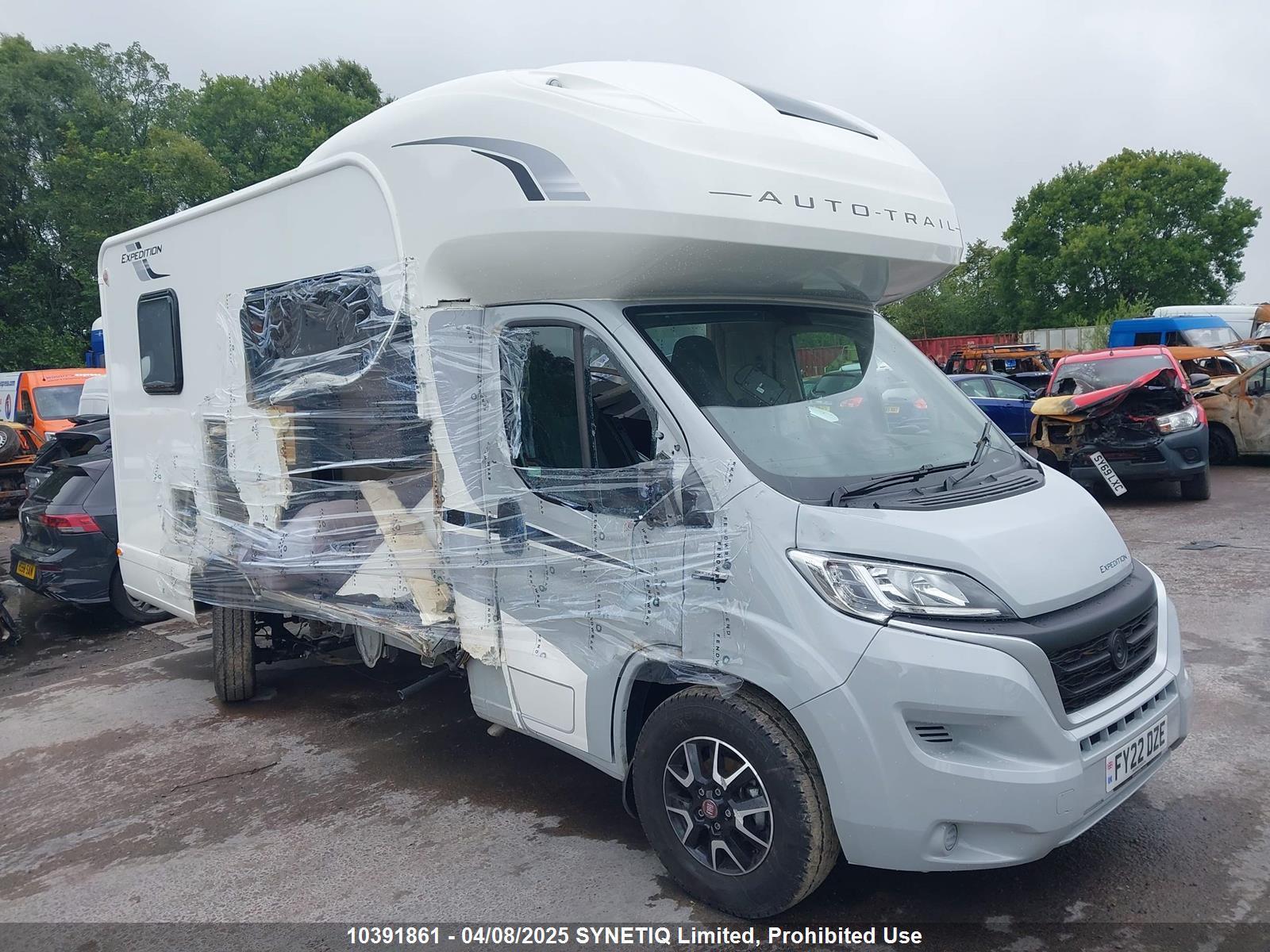 2022 FIAT 1 DOOR MOTORHOME 35 P/V MULTIJET II 2287cc TURBO DIESEL MANUAL 6 Speed 1 DOOR MOTORHOME