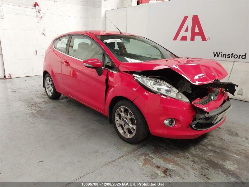 2011 FORD FIESTA ZETEC 1242cc PETROL MANUAL 5 Speed 3 DOOR HATCHBACK