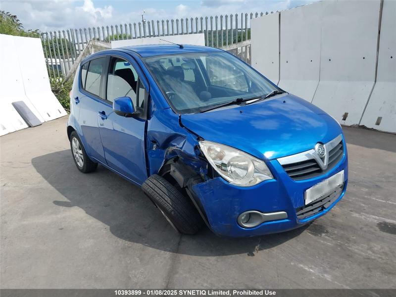 2012 VAUXHALL AGILA SE 1242cc PETROL MANUAL 5 Speed 5 DOOR HATCHBACK