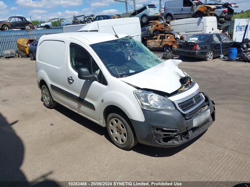 2017 PEUGEOT PARTNER BLUE HDI PROFESSIONAL L1 1560cc TURBO DIESEL MANUAL 5 Speed PANEL VAN