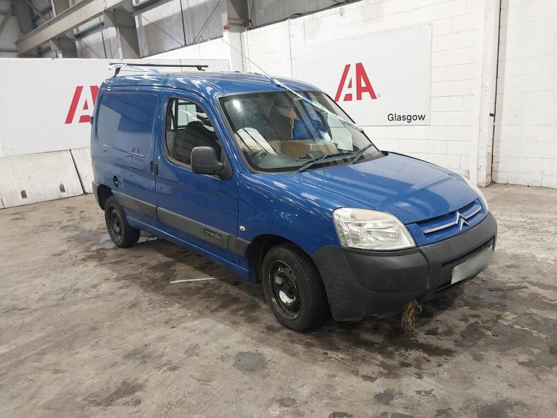 2007 CITROEN BERLINGO 800 LX SWB H/C HDI 1560cc TURBO DIESEL MANUAL 5 Speed CAR DERIVED VAN