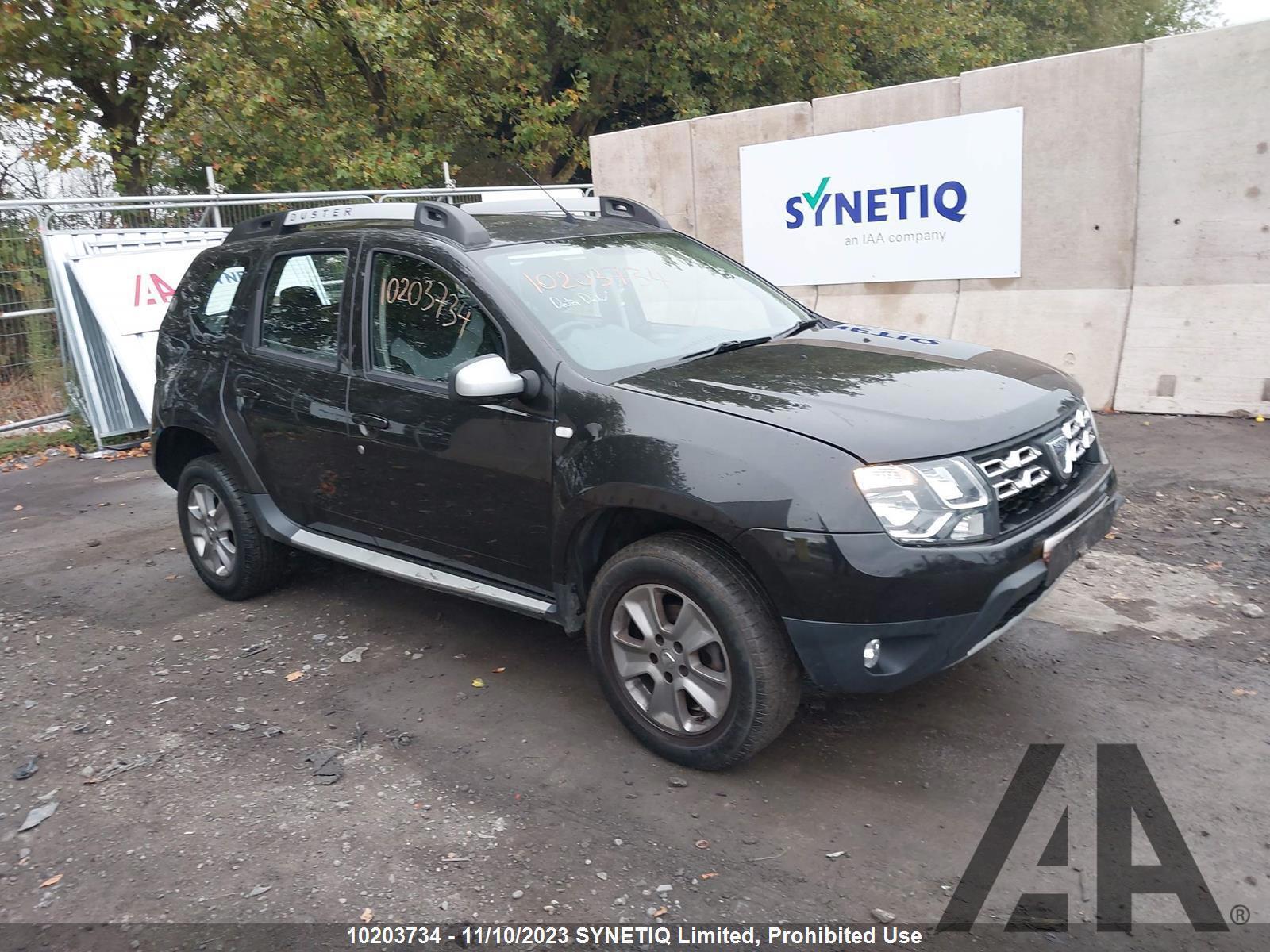 2016 DACIA DUSTER LAUREATE DCI 1461cc TURBO DIESEL MANUAL 6 Speed 5 DOOR HATCHBACK