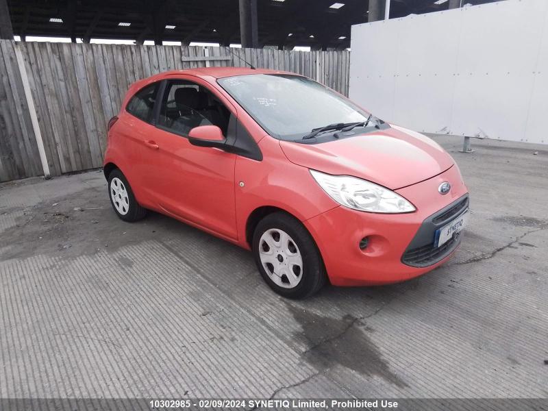 2010 FORD KA STYLE PLUS 1242cc PETROL MANUAL 5 Speed 3 DOOR HATCHBACK