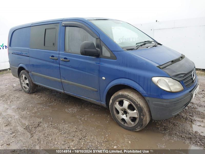 2007 MERCEDES VITO 111 CDI LONG SWB 2148cc TURBO DIESEL MANUAL PANEL VAN