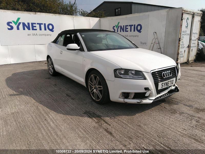 2011 AUDI A3 TDI S LINE 1968cc TURBO DIESEL SEMI AUTO 6 Speed 2 DOOR CONVERTIBLE