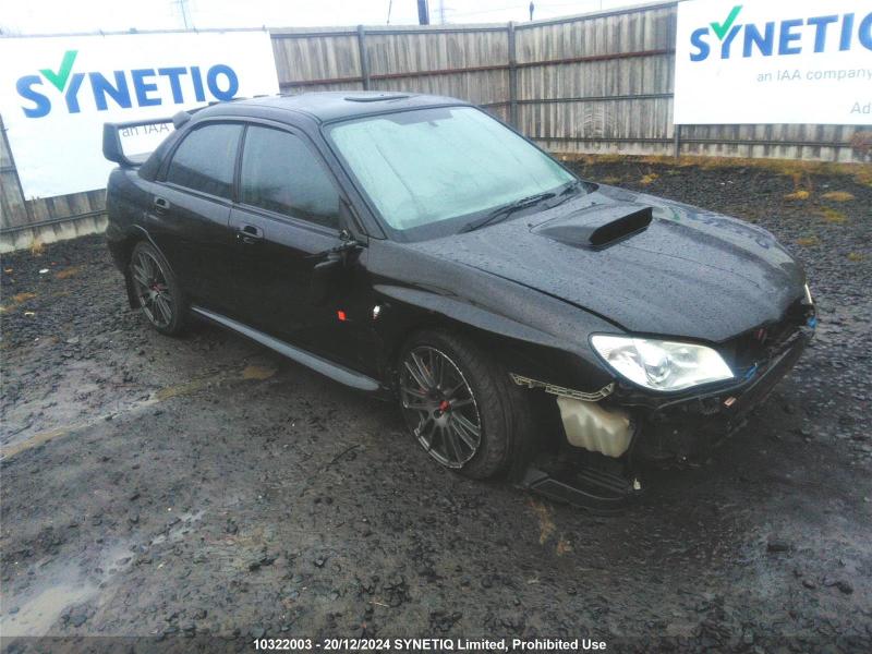 2007 SUBARU IMPREZA RB320 2457cc TURBO PETROL MANUAL 6 Speed 4 DOOR SALOON