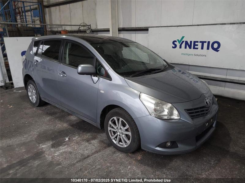 2010 TOYOTA VERSO TR D-4D 1998cc TURBO DIESEL MANUAL 6 Speed 5 DOOR MPV