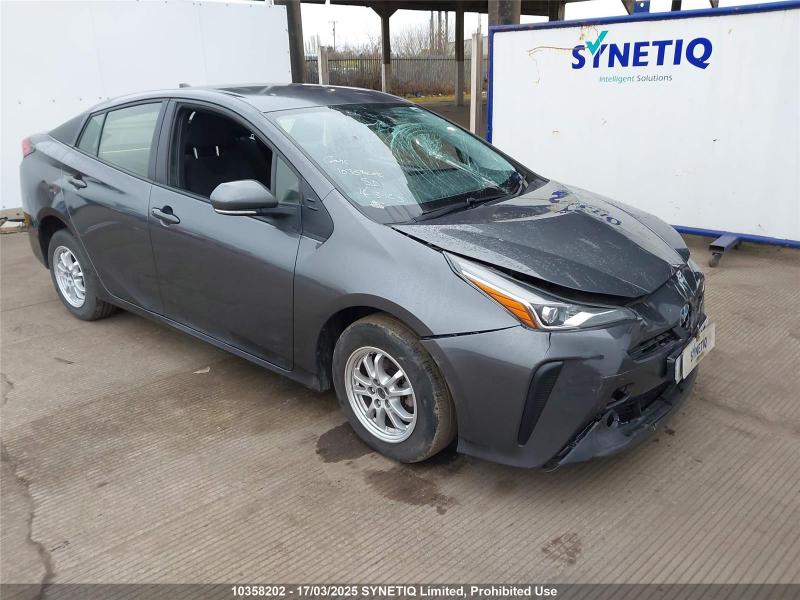 2021 TOYOTA PRIUS VVT-I ACTIVE 1798cc PETROL/ELECTRIC CVT 5 DOOR HATCHBACK
