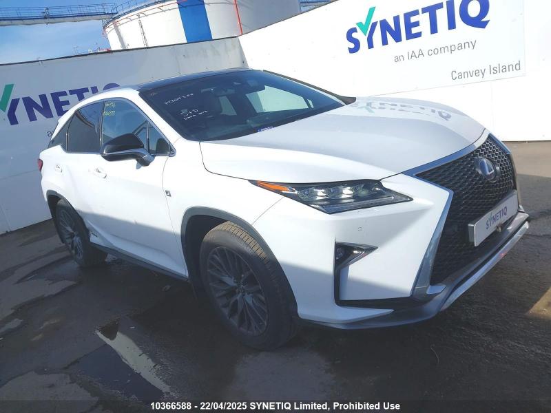 2016 LEXUS RX 450H F SPORT 3456cc PETROL/ELECTRIC CVT 1 Speed 5 DOOR ESTATE
