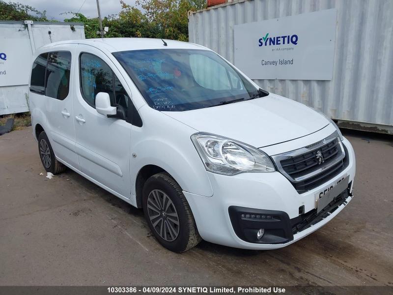 2018 PEUGEOT PARTNERIED HORIZON RE 1560cc TURBO DIESEL SEMI AUTO 5 DOOR MPV