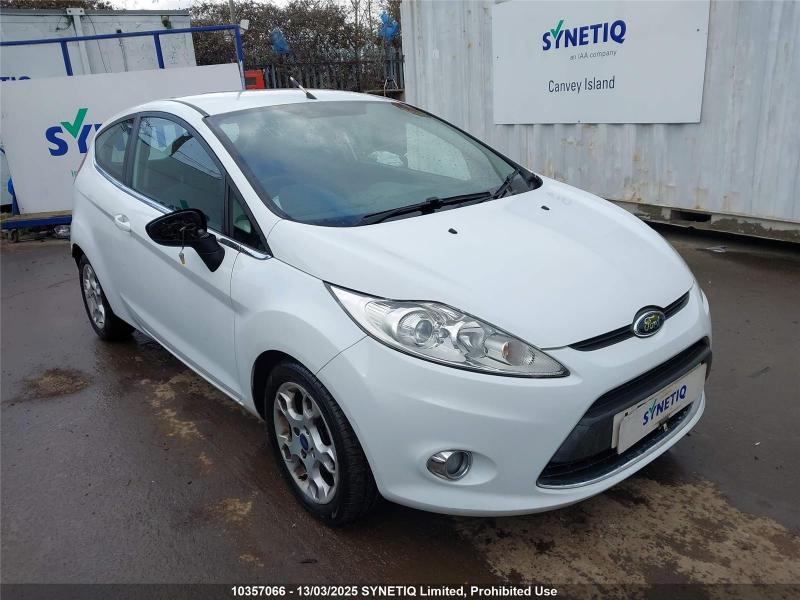 2012 FORD FIESTA ZETEC 1242cc PETROL MANUAL 5 Speed 3 DOOR HATCHBACK