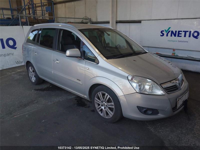 2010 VAUXHALL ZAFIRA DESIGN 1598cc PETROL MANUAL 5 Speed 5 DOOR MPV