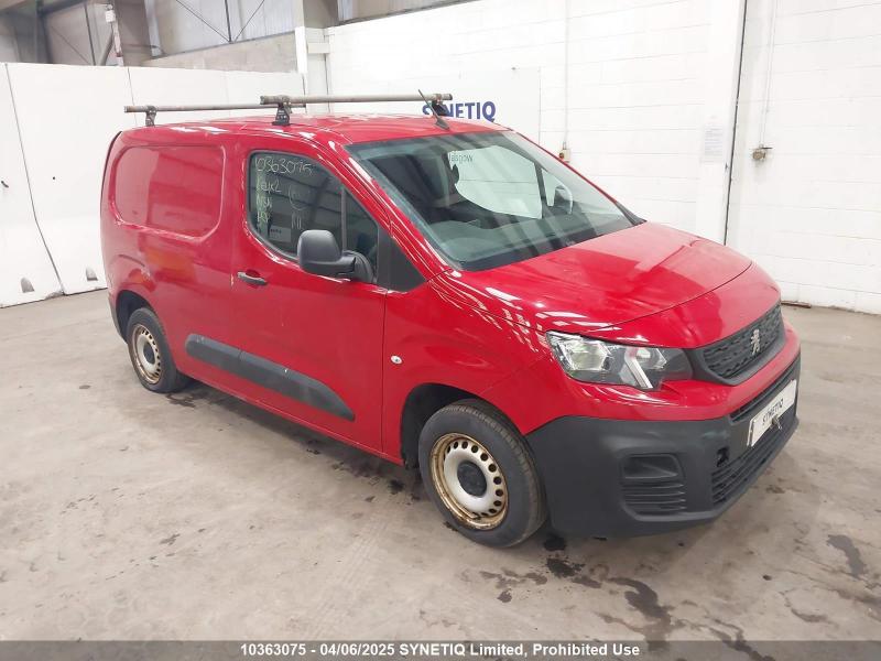 2019 PEUGEOT PARTNER BLUEHDI S L1 1560cc TURBO DIESEL MANUAL 5 Speed PANEL VAN