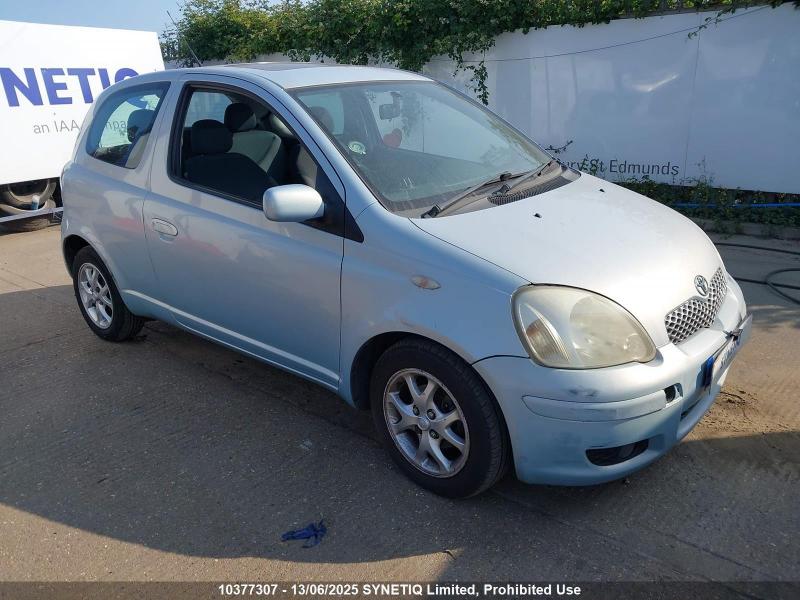 2004 TOYOTA YARIS T SPIRIT VVT-I 1299cc PETROL AUTOMATIC 4 Speed 3 DOOR HATCHBACK