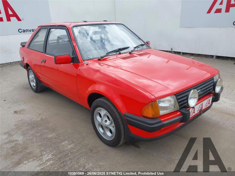 1982 FORD ESCORT XR3 1597cc PETROL MANUAL 3 DOOR HATCHBACK