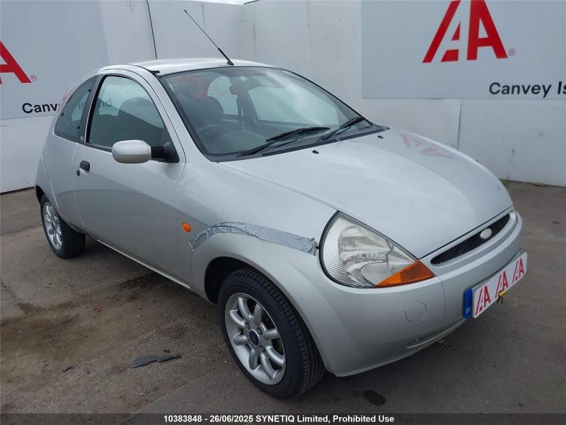 2008 FORD KA ZETEC CLIMATE CLOTH 1299cc PETROL MANUAL 5 Speed 3 DOOR HATCHBACK