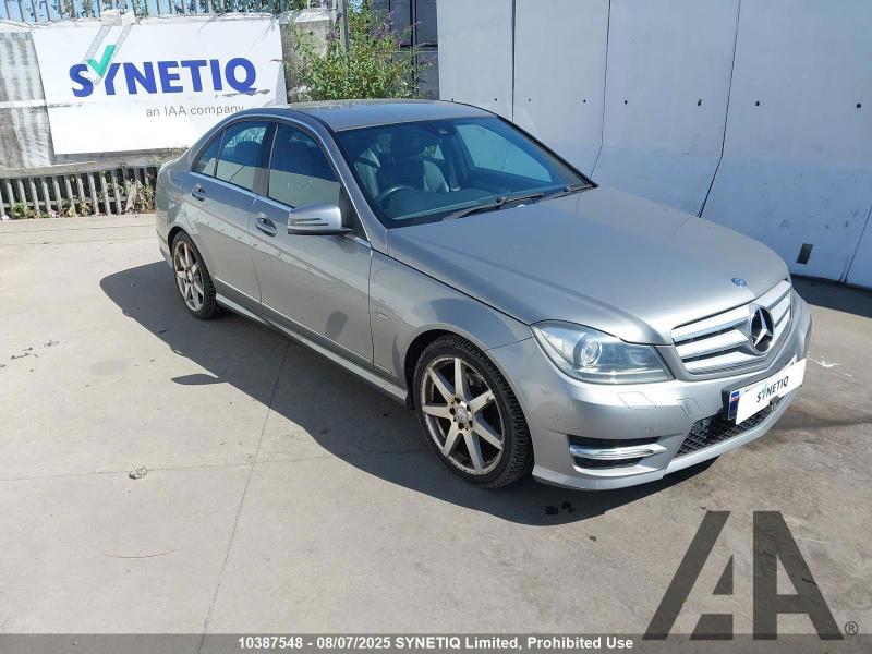 2012 MERCEDES C-CLASS C200 CDI BLUEEFFICIENCY SPORT 2143cc TURBO DIESEL AUTOMATIC 4 DOOR SALOON