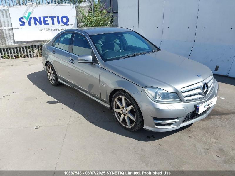 2012 MERCEDES C-CLASS C200 CDI BLUEEFFICIENCY SPORT 2143cc TURBO DIESEL AUTOMATIC 4 DOOR SALOON