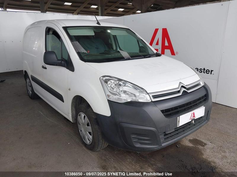 2017 CITROEN BERLINGO 625 ENTERPRISE L1 BLUEHDI 1560cc TURBO DIESEL MANUAL 5 Speed PANEL VAN