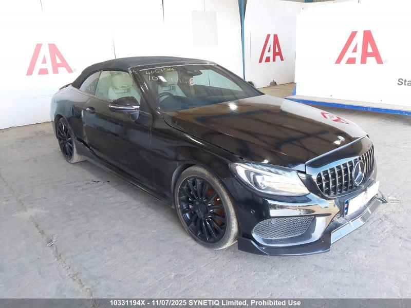 2017 MERCEDES C-CLASS C 250 D AMG LINE 2143cc TURBO DIESEL AUTOMATIC 2 DOOR CONVERTIBLE