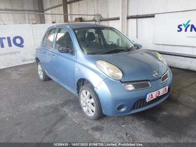 Image of 2008 NISSAN MICRA ACENTA PLUS 1240cc PETROL MANUAL 5 Speed 5 DOOR HATCHBACK