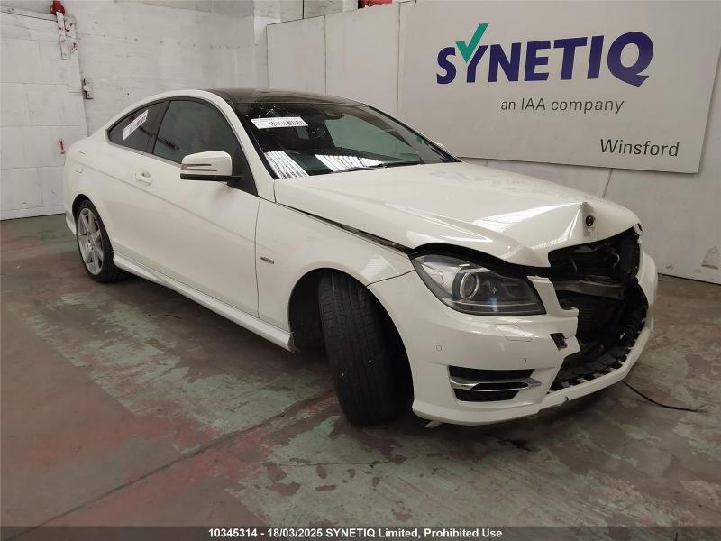 2011 MERCEDES C-CLASS C220 CDI BLUEEFFICIENCY AMG SP 2143cc TURBO DIESEL AUTOMATIC 2 DOOR COUPE