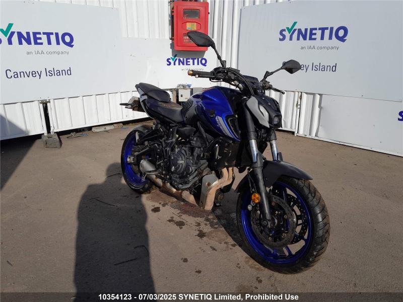 2021 YAMAHA MT 07 689cc PETROL MANUAL MOTORCYCLE