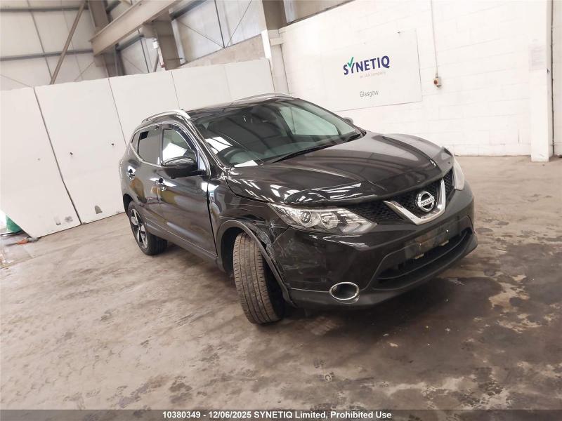 2016 NISSAN QASHQAI DCI N-TEC PLUS 1461cc TURBO DIESEL MANUAL 6 Speed 5 DOOR HATCHBACK