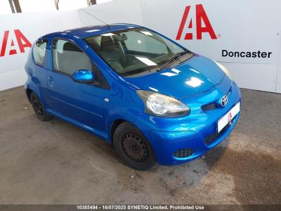 Image of 2009 TOYOTA AYGO BLUE VVT-I 998cc PETROL MANUAL 3 DOOR HATCHBACK