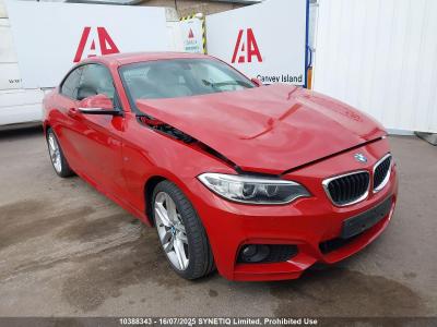 Image of 2016 BMW 2 SERIES 220D M SPORT 1995cc TURBO DIESEL AUTOMATIC 2 DOOR COUPE