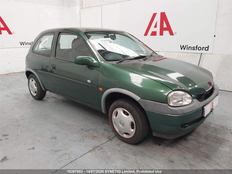 2000 VAUXHALL CORSA CLUB 16V 1199cc PETROL MANUAL 5 Speed 3 DOOR HATCHBACK