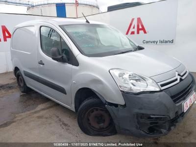 Image of 2016 CITROEN BERLINGO 625 ENTERPRISE L1 HDI 1560cc TURBO DIESEL MANUAL 5 Speed PANEL VAN