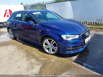 Image of 2015 AUDI A3 TDI S LINE 1968cc TURBO DIESEL MANUAL 6 Speed 5 DOOR HATCHBACK