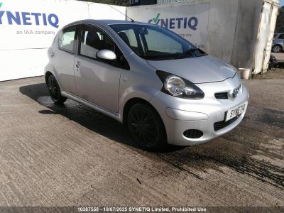 Image of 2011 TOYOTA AYGO VVT-I ICE 998cc PETROL MANUAL 5 DOOR HATCHBACK