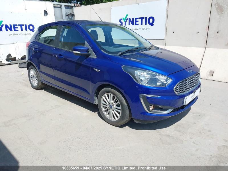 2019 FORD KA ZETEC 1194cc PETROL MANUAL 5 DOOR HATCHBACK