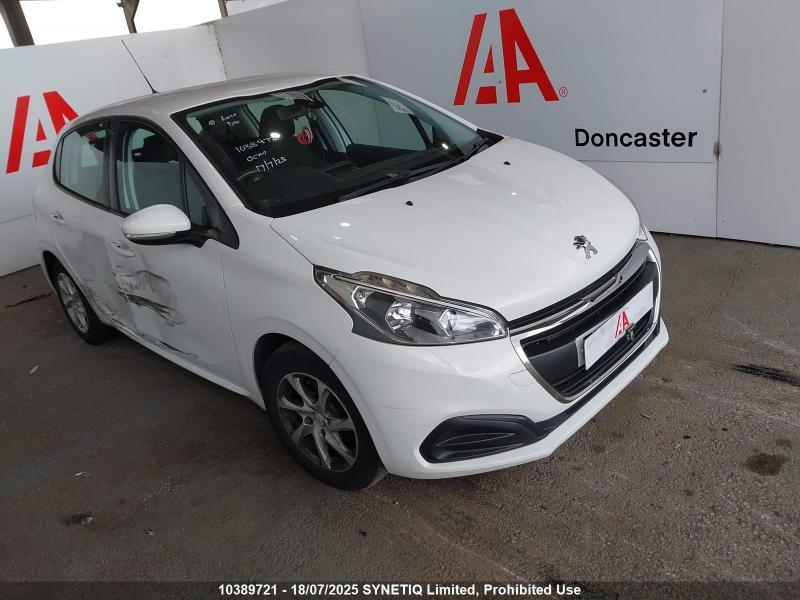 2016 PEUGEOT 208 ACTIVE 1199cc PETROL MANUAL 5 DOOR HATCHBACK