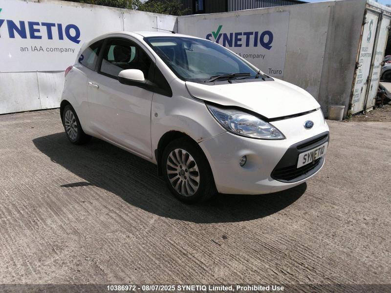 2011 FORD KA ZETEC 1242cc PETROL MANUAL 5 Speed 3 DOOR HATCHBACK