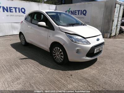 Image of 2011 FORD KA ZETEC 1242cc PETROL MANUAL 5 Speed 3 DOOR HATCHBACK