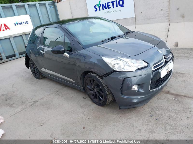 2015 CITROEN DS3 E-HDI DSTYLE PLUS 1560cc TURBO DIESEL MANUAL 5 Speed 3 DOOR HATCHBACK
