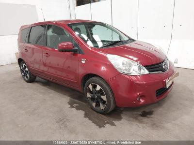 Image of 2013 NISSAN NOTE N-TEC PLUS 1386cc PETROL MANUAL 5 Speed 5 DOOR MPV