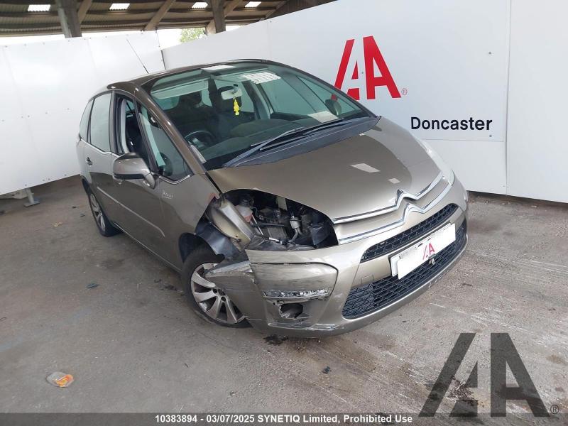 2012 CITROEN C4 PICASSO VTR PLUS HDI 5STR 1560cc TURBO DIESEL MANUAL 6 Speed 5 DOOR MPV