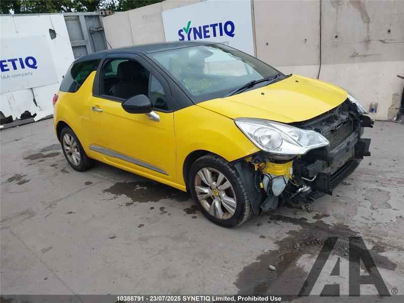 2010 CITROEN DS3 DSTYLE 1598cc PETROL AUTOMATIC 4 Speed 3 DOOR HATCHBACK