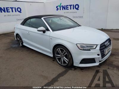 Image of 2016 AUDI A3 TFSI S LINE 1395cc TURBO PETROL SEMI AUTO 7 Speed 2 DOOR CONVERTIBLE