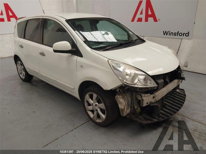 2010 NISSAN NOTE TEKNA DCI 1461cc TURBO DIESEL MANUAL 5 Speed 5 DOOR MPV