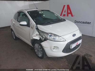 Image of 2013 FORD KA ZETEC 1242cc PETROL MANUAL 5 Speed 3 DOOR HATCHBACK